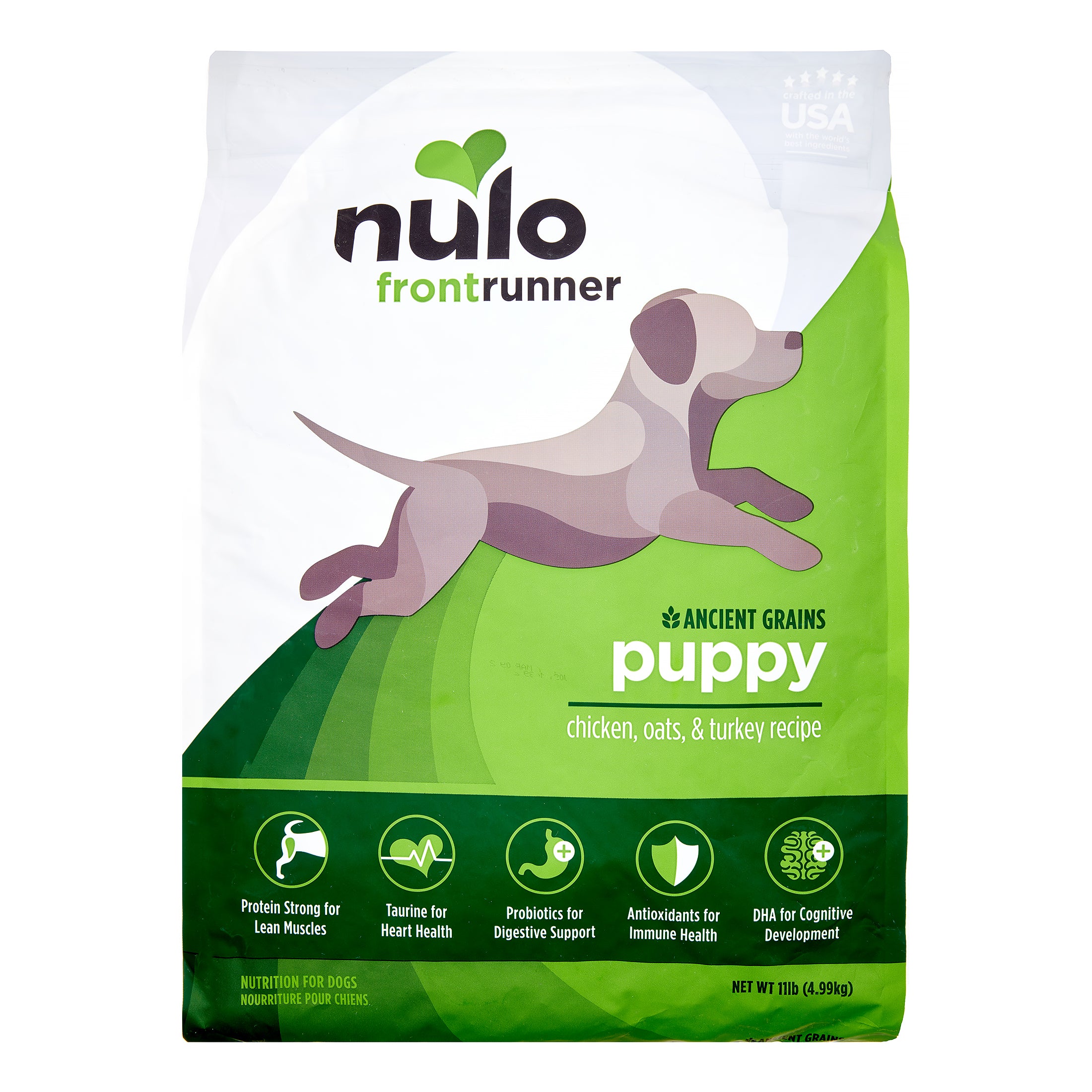 Nulo Frontrunner Chicken Oats Turkey and Ancient Grains Puppy Formula Dry Dog Food 11 Pounds