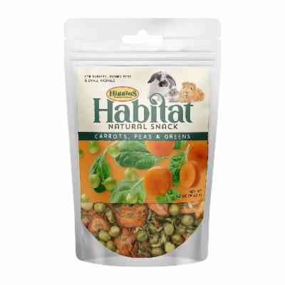 Higgins Habitat Carrots Peas and Greens Small Animal Treats - 3.5 Oz - 8 Pack