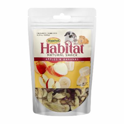 Higgins Habitat Dried Apples and Bananas Small Animal Treats - 3.5 Oz - 8 Pack