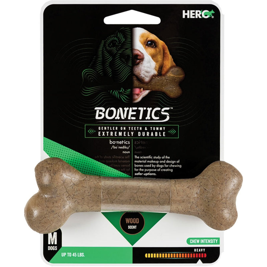 Hero Bonetics Femur Bone Fetch and Chewy Wood Scented Dog Toy