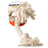Mammoth Pet Products Flossy Bone Cotton Rope Dog Toy - White - Large - 14 Inch