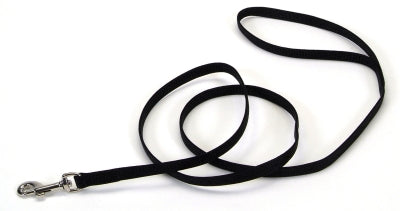Coastal Single Ply Nylon Dog Leash - Black - Extra Small - L:72 X 3/8 Inch