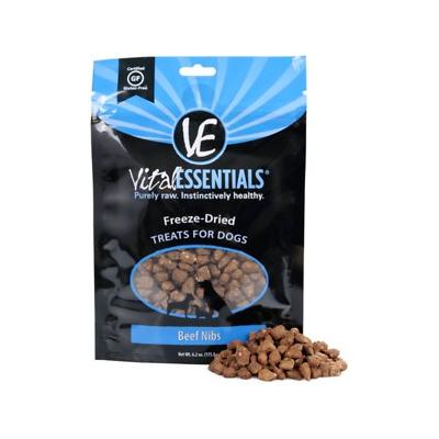 Vital Essentials Family Size Beef Nibs Freeze-Dried Dog Treats - 6.2 Oz  