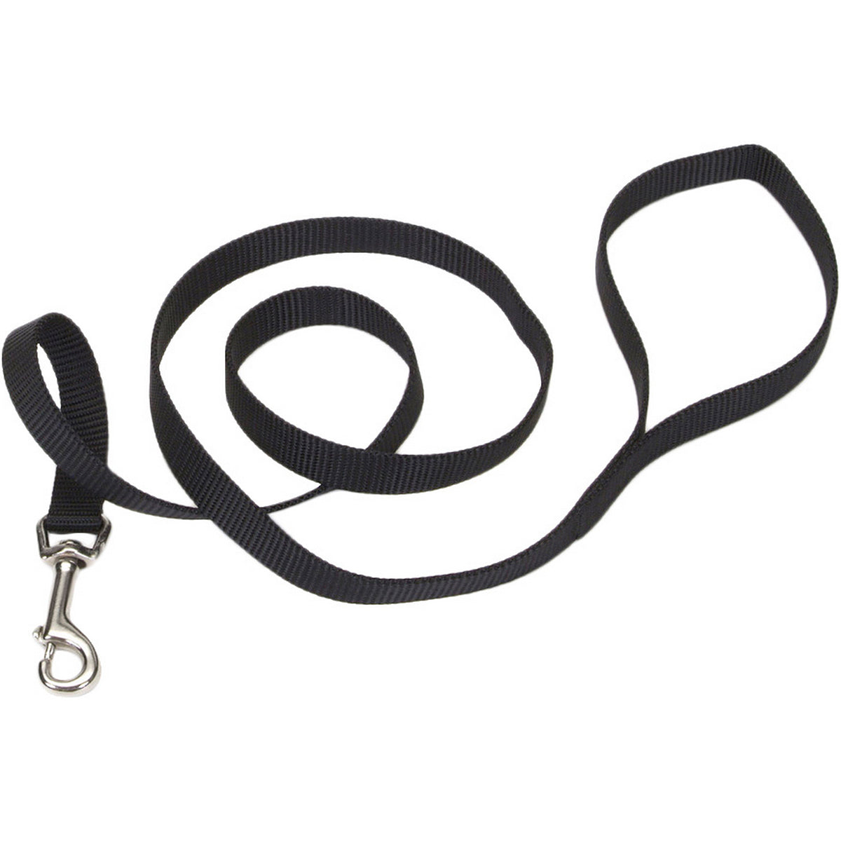 Coastal Single Ply Nylon Dog Leash - Black - Small - L:72 X5/8 Inch