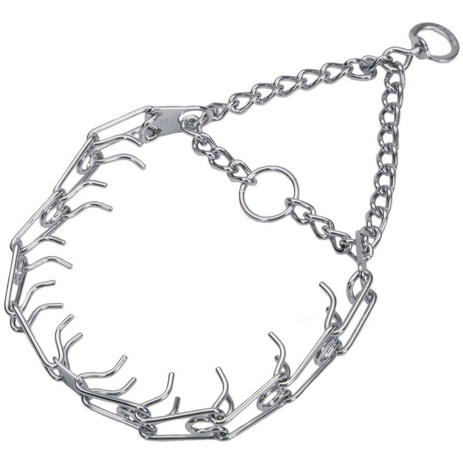 Herm Sprenger Ultra-Plus Prong Pinch Dog Training Collar with Latch - Chrome - Large - 3.25MM X 20 Inch