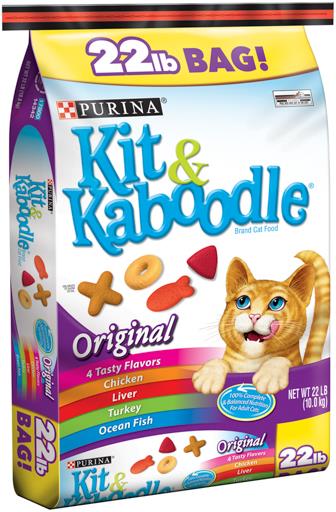 Purina Kit N Kaboodle Original Chicken Liver Turkey and Oceanfish Dry Cat Food - 22 Lbs  