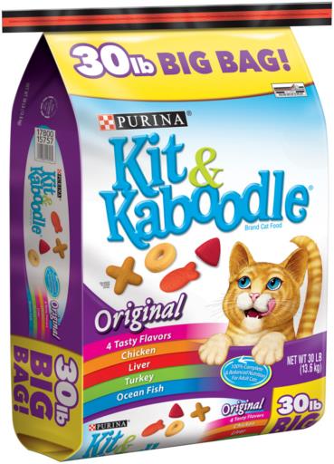 Purina Kit N Kaboodle Original Chicken Liver Turkey and Oceanfish Dry Cat Food - 30 Lbs  