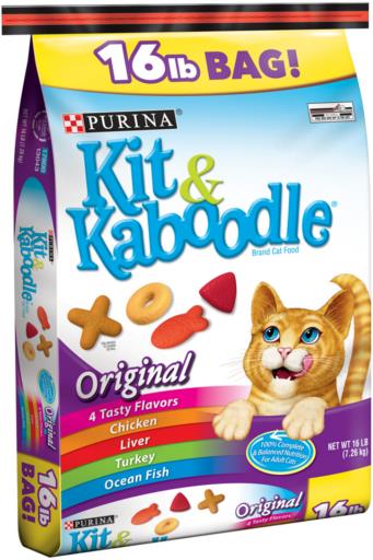 Purina Kit N Kaboodle Original Chicken Liver Turkey and Oceanfish Dry Cat Food - 16 Lbs  