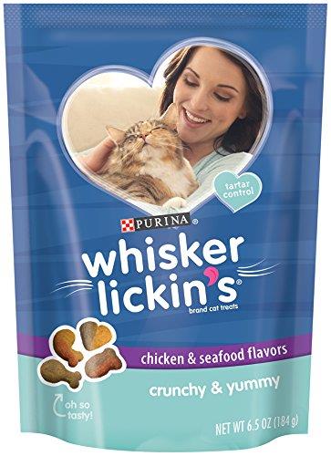 Purina Whisker Licken's Crunchy and Yummy Tuna Crunchy Cat Treats - 4 Ounce - Case of 10  