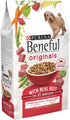 Purina Beneful Originals Farm-Raised Beef with Carrots Peas and Spinach Adult Dry Dog Food - 3.5 Lbs - Case of 4  