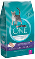 Purina One + Plus Hairball Formula Immune Support Adult Chicken Dry Cat Food - 7 Lbs - Case of 4  