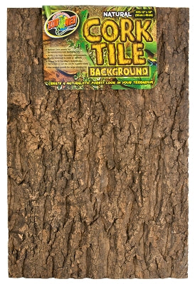 Zoo Med Laboratories Natural Cork Tile Background Terrarium Décor - Brown L:12 X W:18 Inches