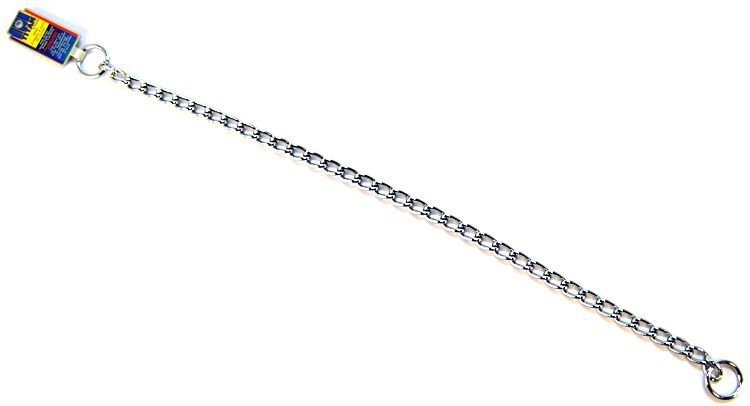 Coastal Titan Extra-Heavy Metal Choke Training Dog Collar - Chrome - L:26 X W:1 Inch
