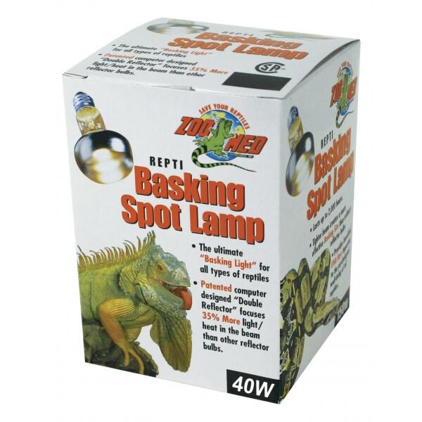 Zoo Med Laboratories Repti Basking and Lighting Reptile Spot Lamp - 40 Watt