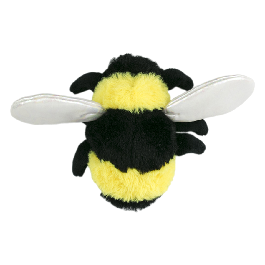 Tall Tails Plush Squeaker Bee Crinkle and Soft Plush Dog Toy - 6 Inches