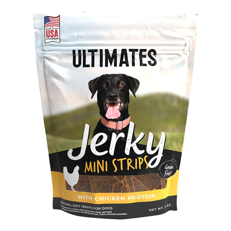 Pro Pac Ultimates Grain-Free Jerky Mini Strips Chicken Jerky Dog Treats - 7 Oz