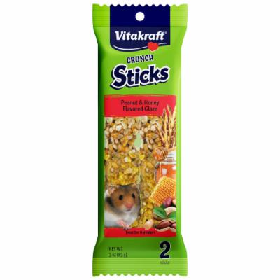 Vitakraft Crunch Sticks Peanut and Honey Glaze Flavor Hampster Small Animal Treats - 3 Oz