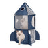 Catit Vesper Rocket Ship Portable Three-Level Interactive Cat Tree and Tunnel - Blue Default Title