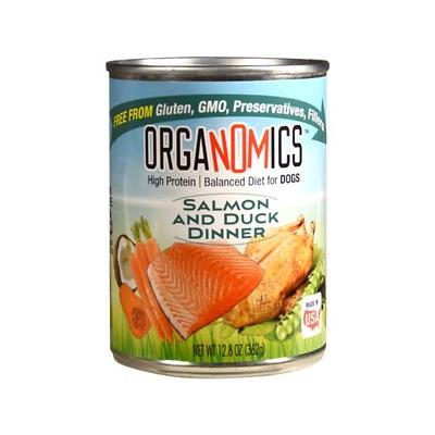 Evanger's Organomics Salmon and Duck Dinner Canned Dog Food - 12.8 Oz - Case of 12 Default Title