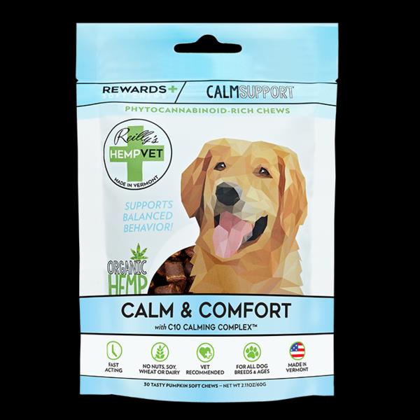 Reilly's Hempvet Calm Support Rewards Soft Chew Dog Supplements - 30 Count  