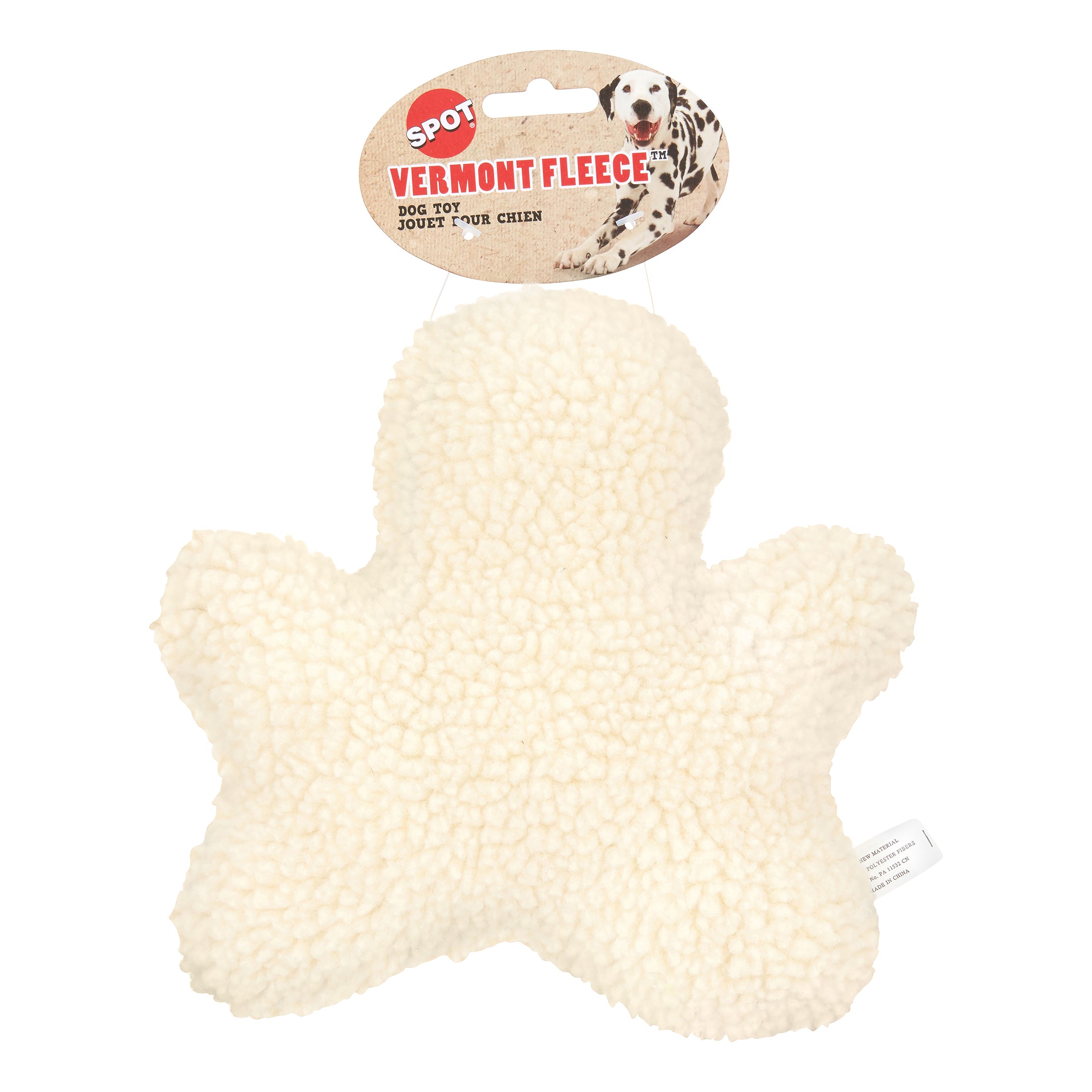 Ethical SPOT Vermont Fleece Chew Man Squeak and Plush Dog Toy - 8 Inch