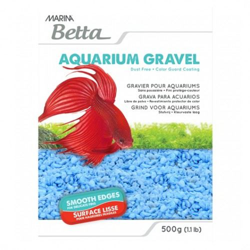 Hagen Marina Betta Décor Epoxy Aquarium Gravel - Surf Blue - 1 Lb
