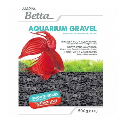 Hagen Marina Betta Décor Epoxy Aquarium Gravel - Black - 1 Lb
