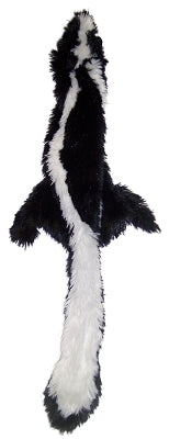 Ethical SPOT Skinneeez Stuffing-Free Skunk Squeak and Soft Dog Toy - Small - 14 Inch