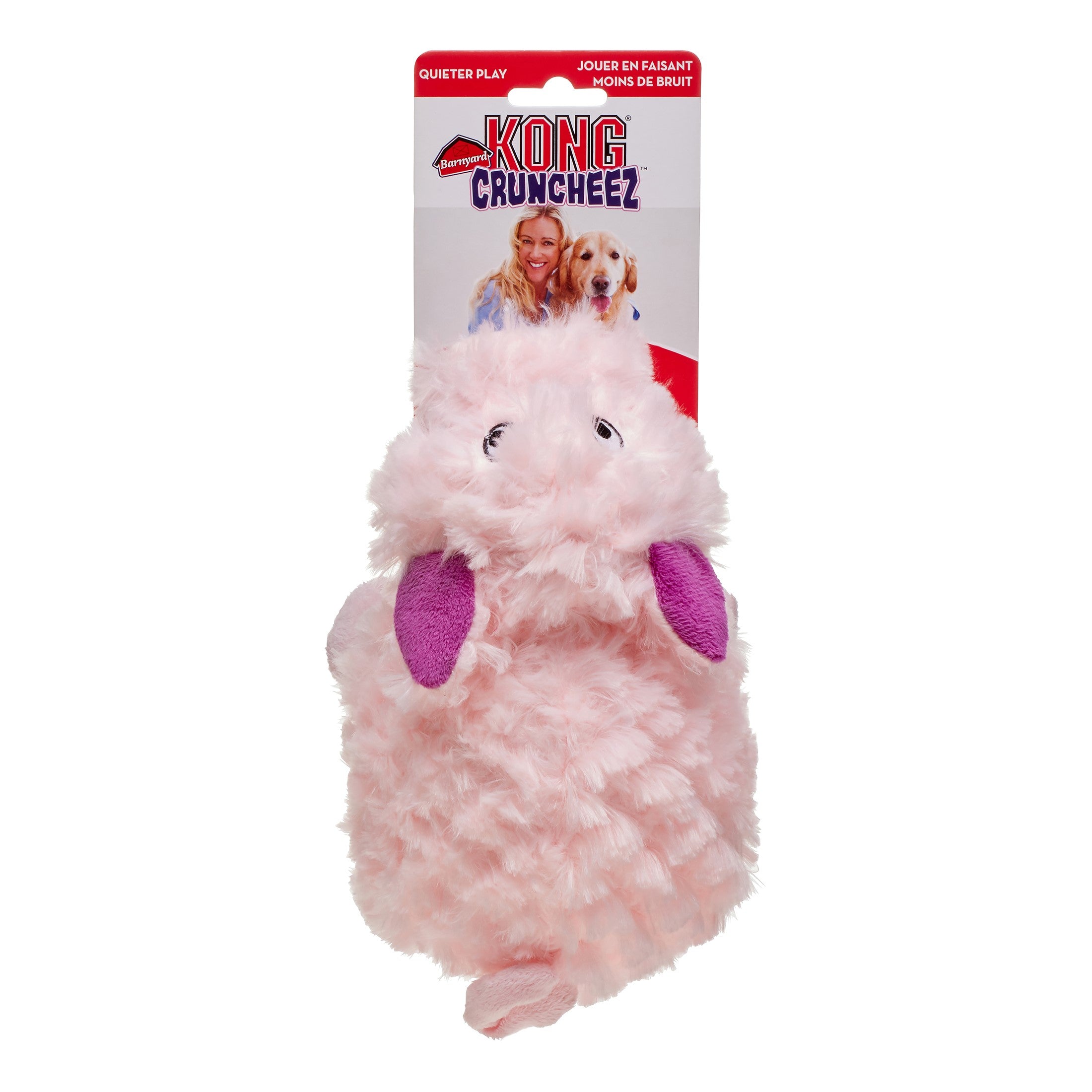 Kong Barnyard Cruncheez Inner Bottle Pog Dog Toy - Large  