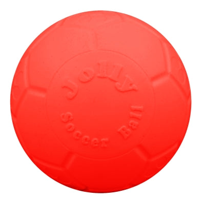 Jolly Pets Soccer Ball Puncture-Proof Chew and Fetch Floating Dog Toy - Orange - Medium - 6 Inch