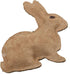 Ethical SPOT Dura-Fused Natural Leather and Jute Small Rabbit Squeak Chew Dog Toy - 10 Inch