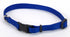 Coastal Adjustable Plastic Tuff-Buckle Nylon Dog Collar - Blue - Extra Small - L:8-12 X W:3/8 Inch