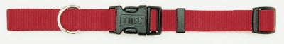 Coastal Made in USA Single Ply Nylon Dog Collar - Red - Extra Small - L:8-18 X W:3/8 Inch