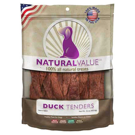 Loving Pets Natural Value USA Tender Recipe Natural Dog Chews - Duck - 14 Oz