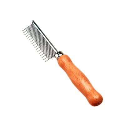 Coastal Safari Cat Shedding Comb with Wooden Handle