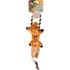 Ethical SPOT Skinneeez Stuffing-Free Tugs Fox Rope Tug and Squeak Soft Dog Toy - Small - 14 Inch