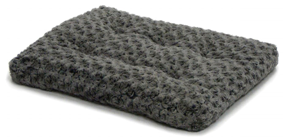 Midwest Homes Quite Time Ombre Swirl Rectangular Raised Dog Bed or Crate Mat - Charcoal Gray - L:17 X W:11 Inch