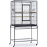 Prevue Pet Products Wrought Iron Flight Bird Cage with Stand - Black Hammertone - L:31 X W:20.5 X H:59.2 Inches