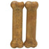 Nylabone Daily Health Bone Bacon Flavored Natural Dog Chew Treats - Medium/Wolf - 2 Pack