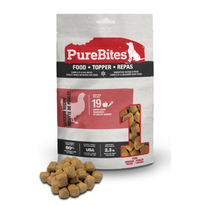 Purebites Chicken Recipe Freeze-Dried Dog Food Topper 10 Ounce