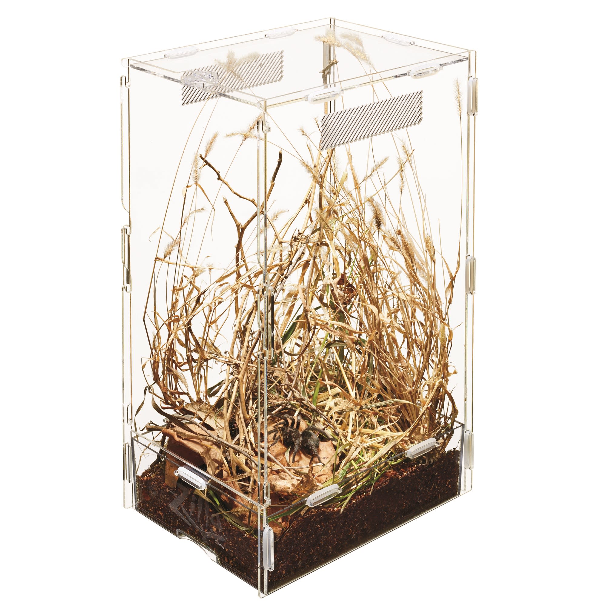 Zilla Micro Habitat Acrylic Terrarium Arboreal with Locking Latch Enclosures for Insects