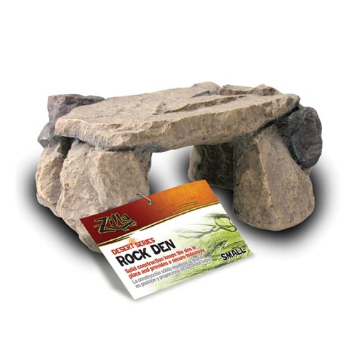 Zilla Shale Rock Den Hideout Reptile Terrarium Décor -  Medium