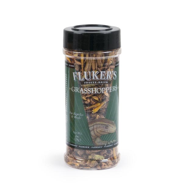 Fluker's Freeze-Dried Grasshoppers for Bird Fish Hedgehog and Reptile Food - 1 Oz