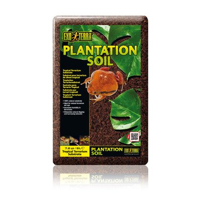 Exo Terra Plantation Soil Coconut Fiber Reptie and Amphibian Terrarium Substrate Loose - 4 Quarts