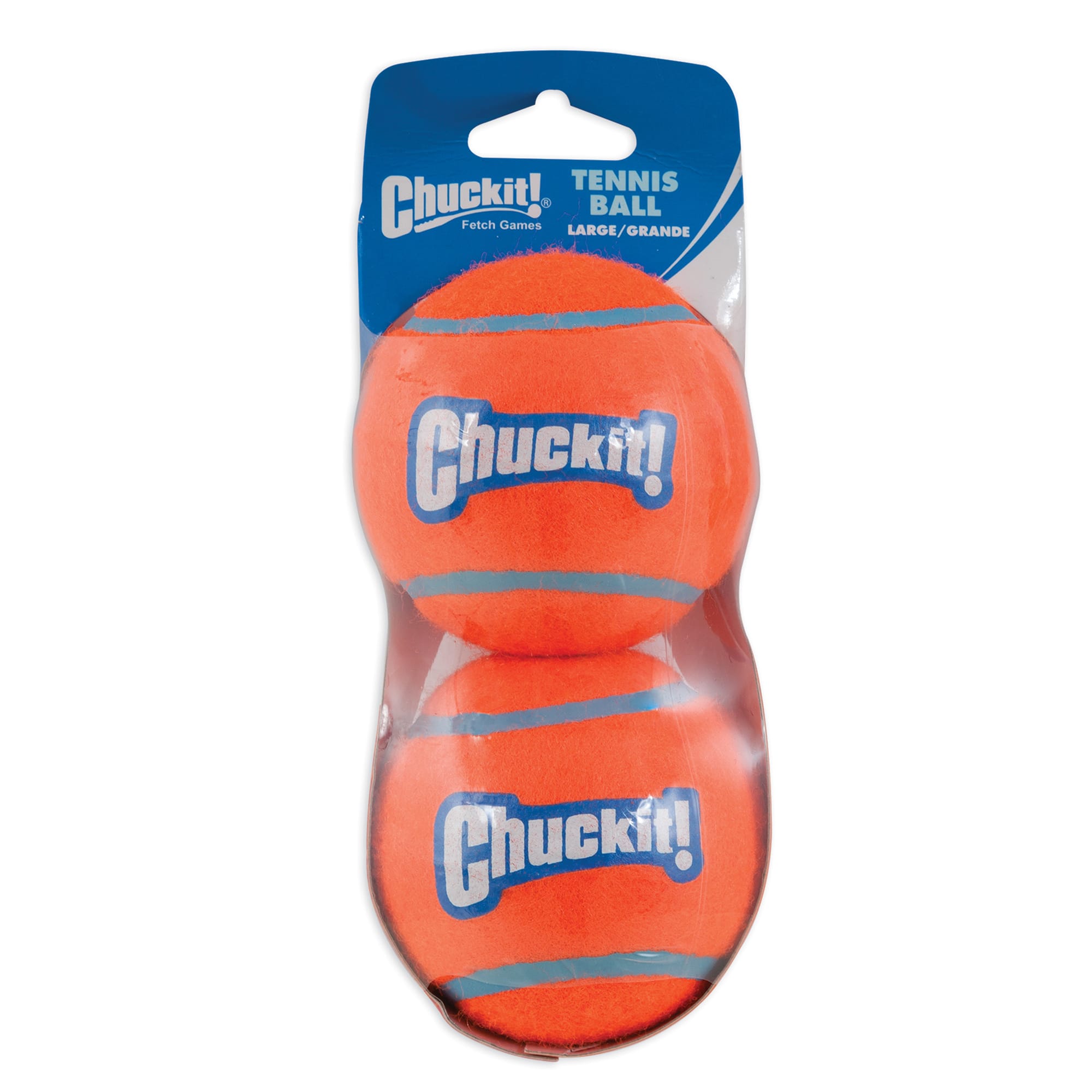 Chuckit! Petmate Tennis Ball Fetch Dog Toy - Large - 3 Inch - 2 Pack