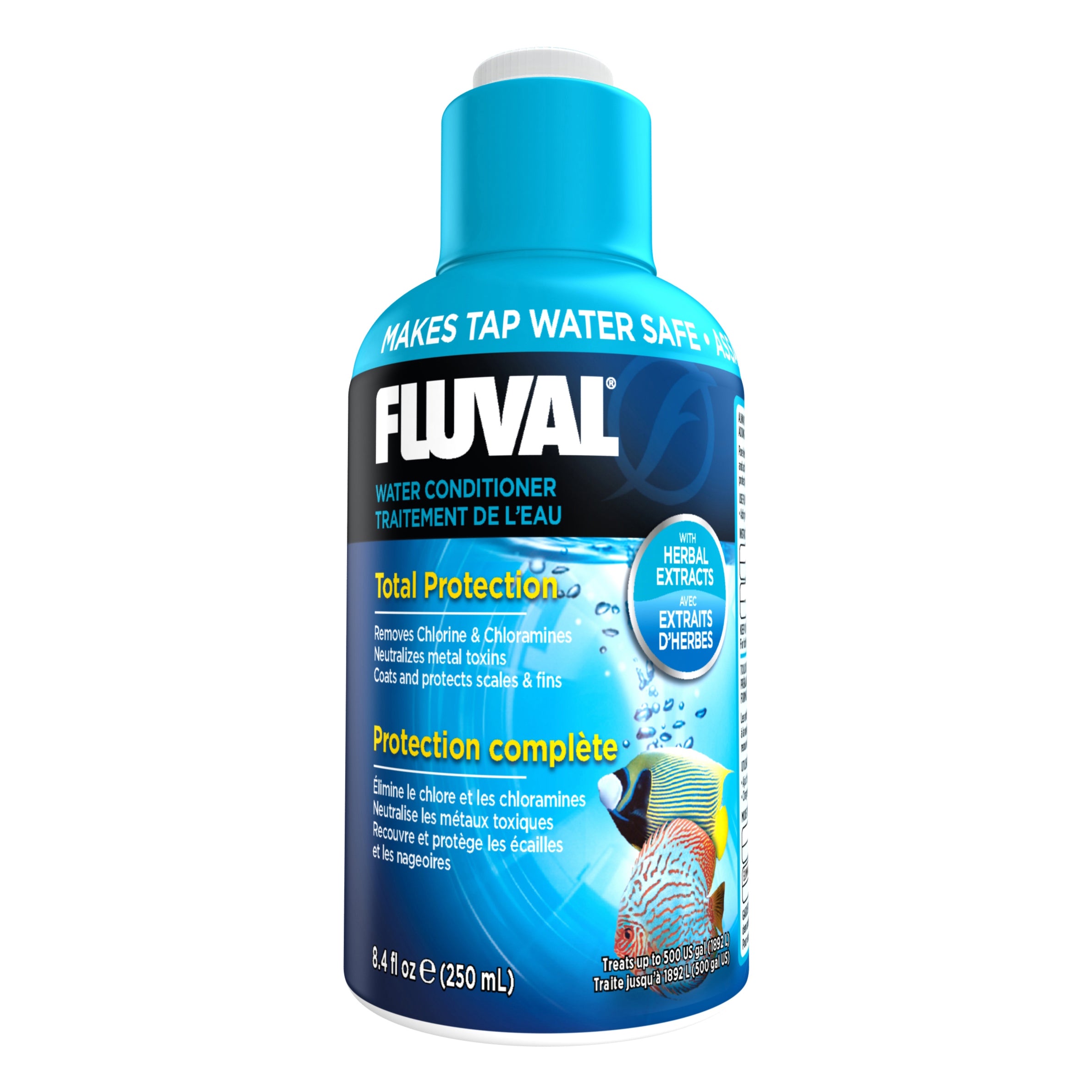 Fluval AquaPlus Freshwater and Saltwater Aquarium Water Conditioner Treatment 8.4 Ounce