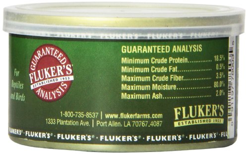 Fluker's Gourmet Style Canned Moist Grasshoppers for Bird and Reptile Food - 1.2 Oz