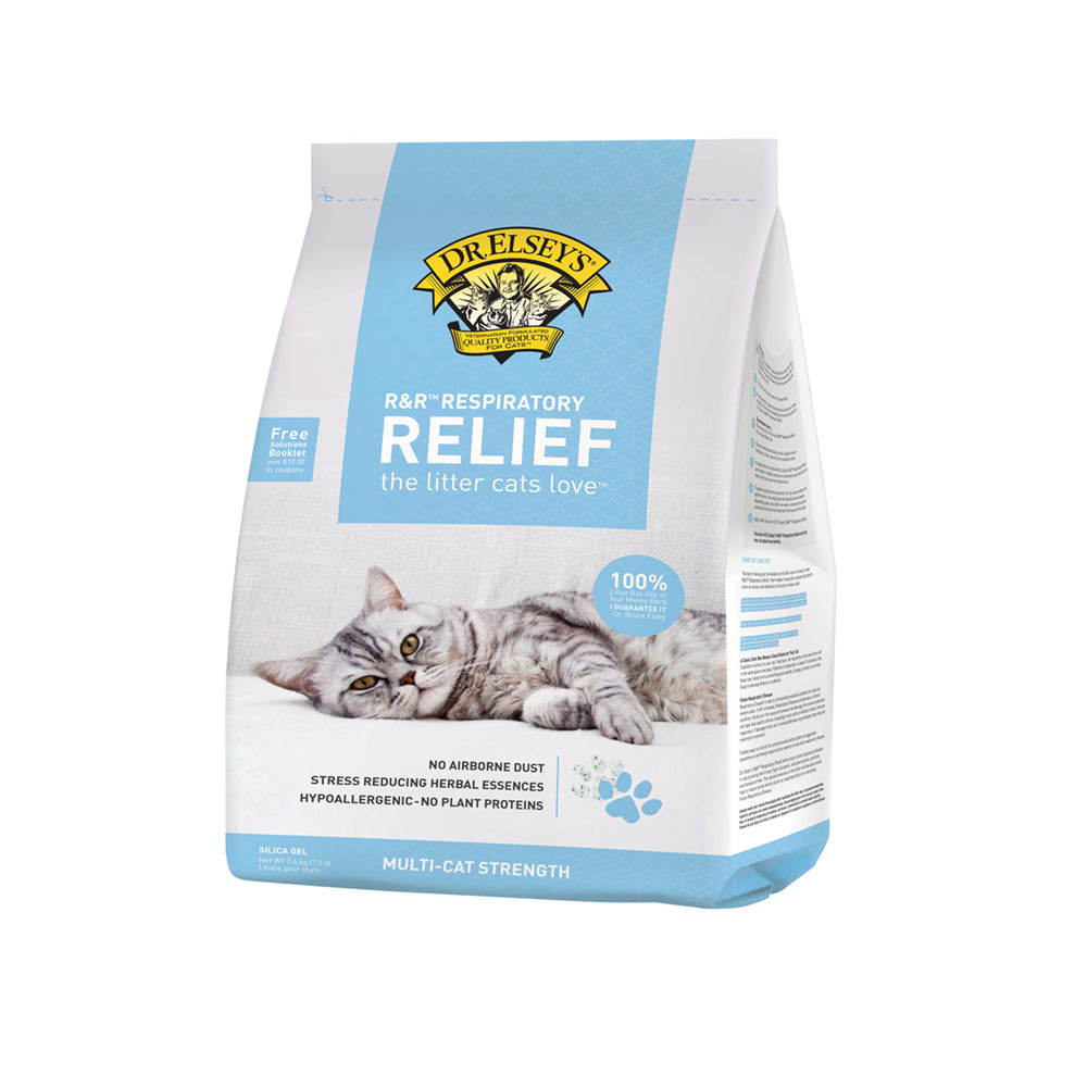 Dr. Elsey's Respiratory Relief Silica Gel Crystal Cat Litter - 7.5 Lbs