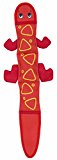 Outward Hound Fire Biterz Lizard Squeak and Plush Durable Nylon Dog Toy - Red - Large