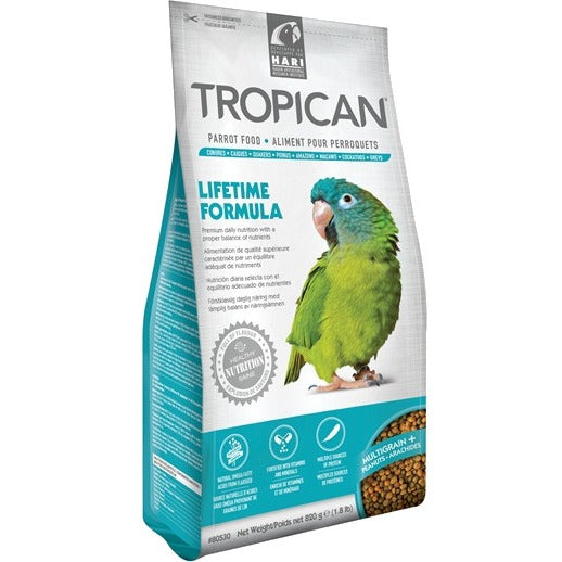 Hagen Hari Tropican Lifetime Formula Peanuts and Sunflower 4MM Granules Maintenance Parrot Bird Food 1.8 Pounds